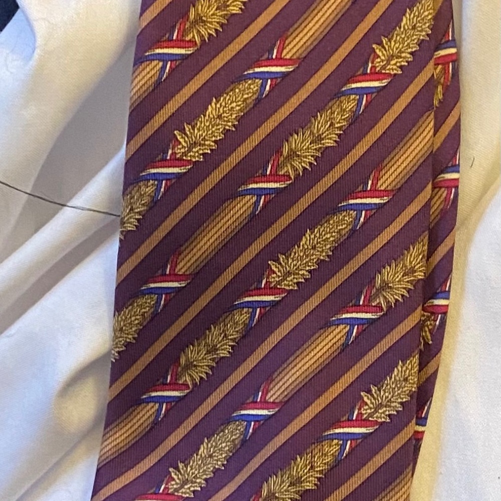 Hermes vintage silk men’s tie